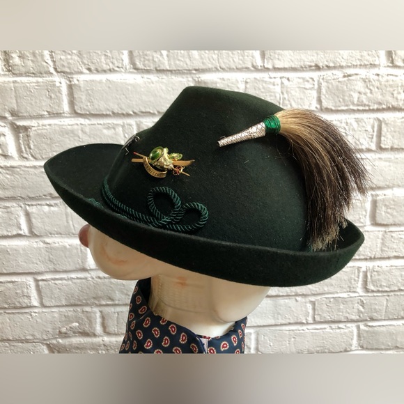 Vintage Other - LEMBERT original wool hat. Vintage. Bavarian Oktoberfest Alpine charms & plume